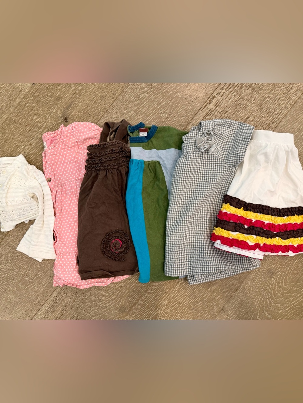 Lot of 6 Baby Girls Dresses Skirt Summer Clothes 12-18 Mo/2T Gap Carters Tea